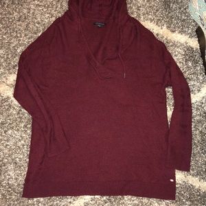 Burgundy sweater